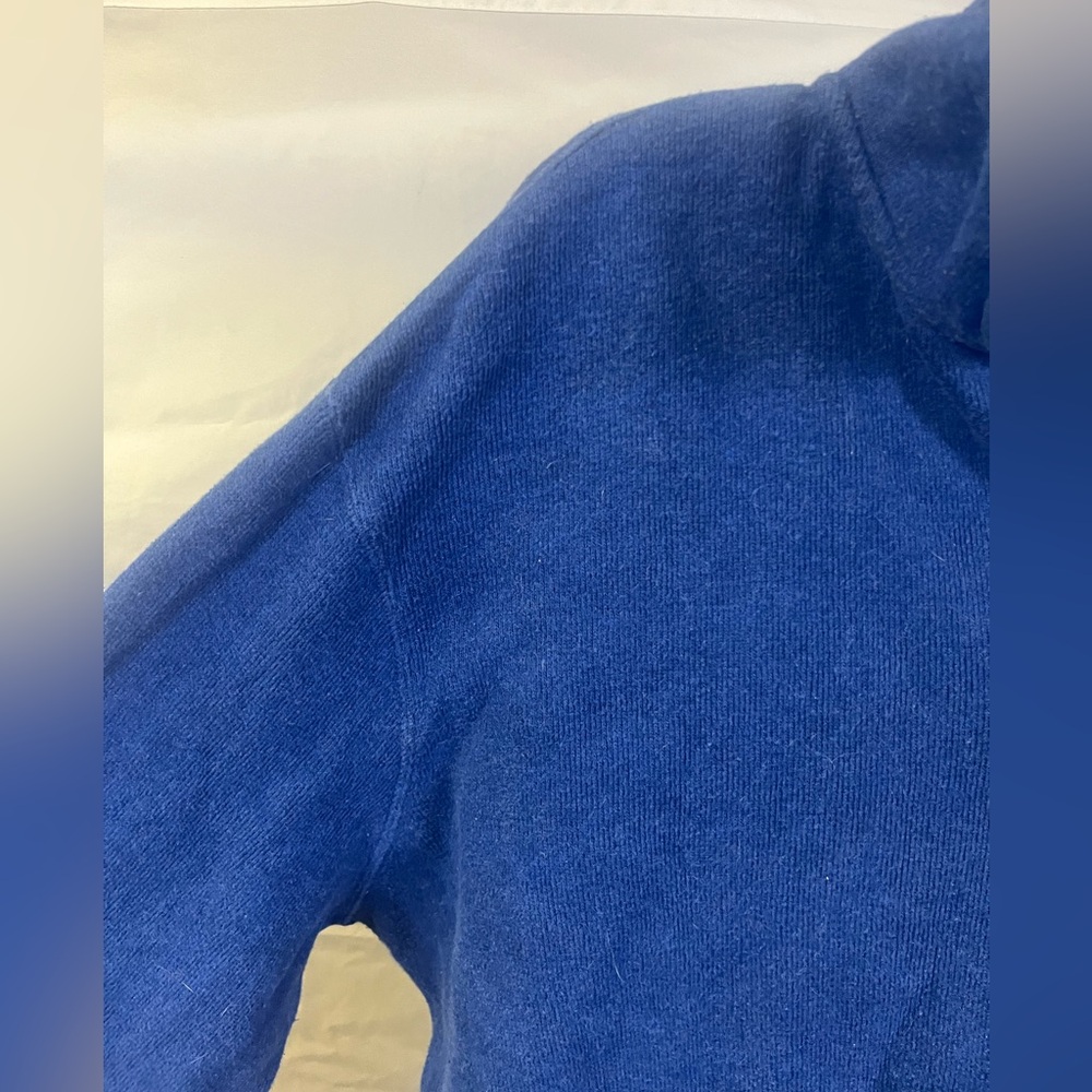 Polo Ralph Lauren Men's State Knit Blue Quarter Zip Pullover Sweater- Size Large - Picture 4 of 7